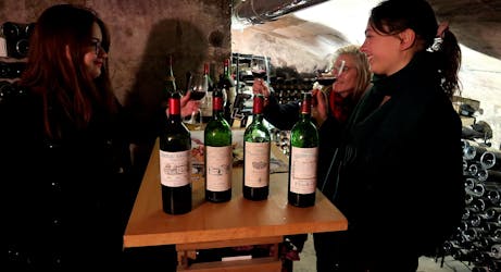 Bordeaux wijntour met oude wijnjaren met bezoek aan een wijnmakerij en proeverijen